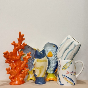 外贸孤品 海洋系列烛台、花瓶、储物、花盆 首饰盒 摆件