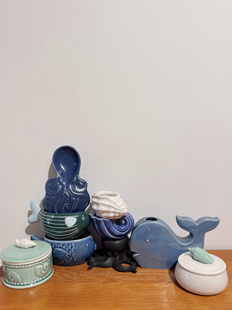 外贸孤品 海洋系列花盆、花瓶、首饰盒、储物桶、托盘