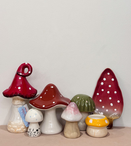 外贸孤品 蘑菇系列花瓶、花盆、装饰品、烛台、储物罐、摆件