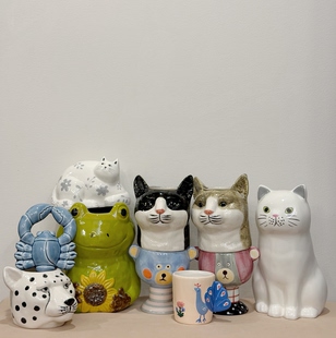 花瓶 陶瓷花盆 动物系列 储物罐 水壶 储物 摆件 外贸