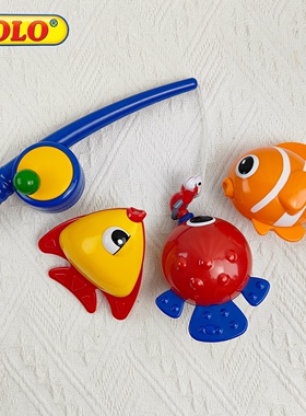 Tolo钓鱼玩具益智捞鱼磁性洗澡戏水小黄鸭儿童1-2岁宝宝周岁礼物