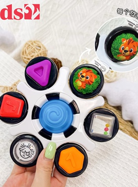 美国Kids2 babyeinstein捏捏乐感官启蒙玩具宝宝手指按压精细动作