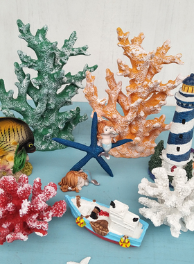 仿真树脂珊瑚玻璃鱼缸造景摆件