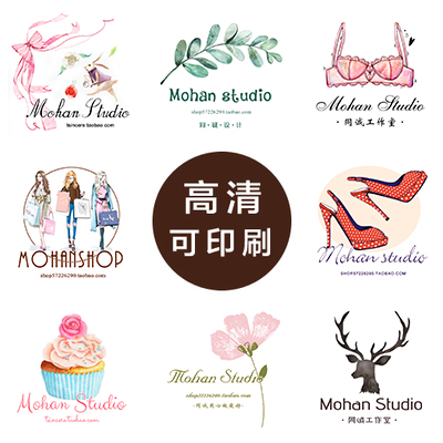 简约手绘logo设计小清新标志欧美高清图标文字水印logo设计19