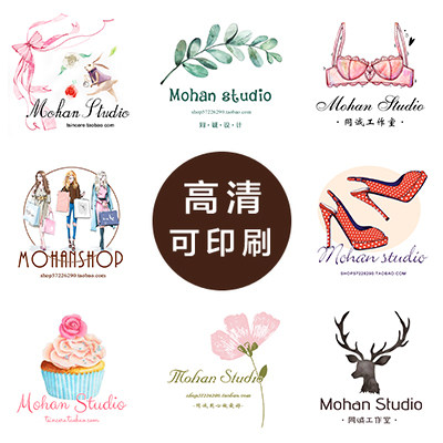 简约手绘logo设计小清新标志欧美高清图标文字水印logo设计19
