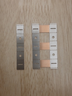 21700锂电池连接片低内阻铜镍复合带 21.5间距无支架款铜镍导电片