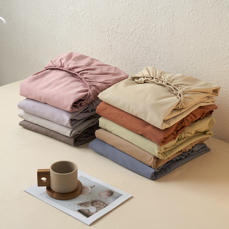 100支长绒棉床笠单件纯棉床罩