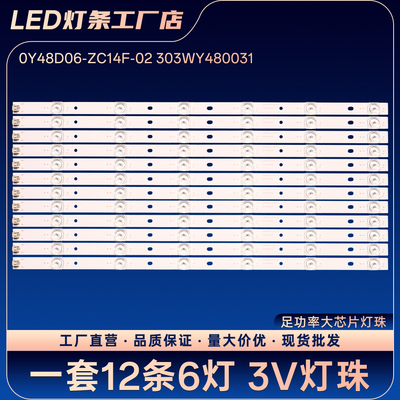 0Y48D06-ZC14F-02 303WY480031电视灯条LE48D19S-UD LE48D19S