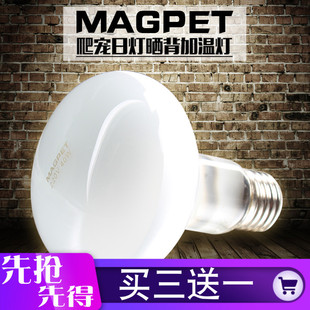 灯补钙 乌龟晒背灯加热日灯爬虫陆龟饲养箱蜥蜴日间保温晒背灯uva