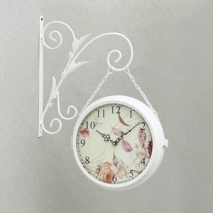 /TQJ/ superior quality Iron Two-sided Wall clock Wrought iron wall clock/European-style wall clock/Garden Wall /2228in the Home Daily , Bell , Wall clock  category - from Buy2taobao.com to provide professional Taobao agent buy service