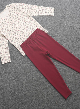 [粒]兰米特卖秋冬季睡衣女小童薄鹿皮绒内衣秋衣秋裤套装352A3287