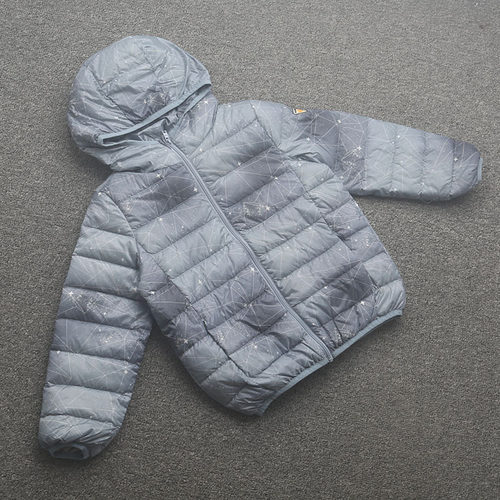 [皇]兰米特卖童装儿童秋冬新款轻薄保暖男童连帽羽绒服宝宝外套