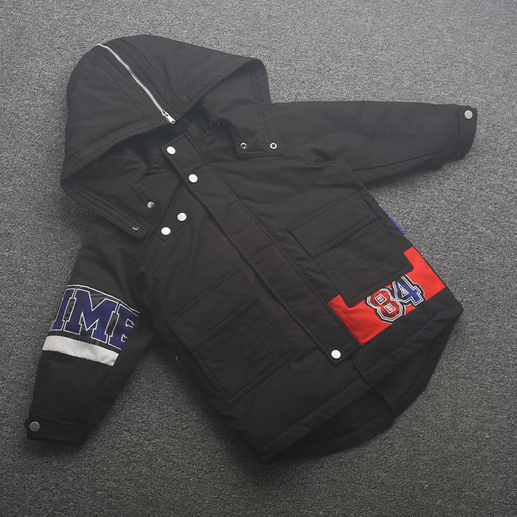 [皇]兰米特卖儿童羽绒服冬季新款男童中长款运动风中大童装外套