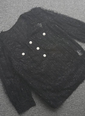 [五]兰米特卖春秋季新款女装气质蕾丝两件套衬衫衬衣2RN3010600