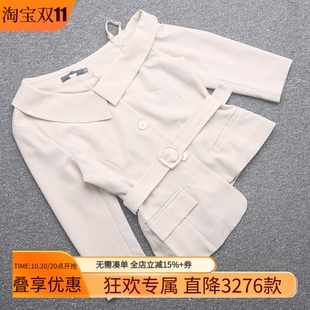 新款 春季 兰米特卖气质小个子女款 设计感小众不对称露肩外套 艾