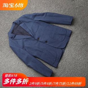 兰米特卖春秋正品 外套AM6C2BX08 奢华高品质亚麻棉男西装 安