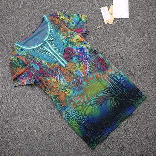 加大码 舒适大码 兰米特卖夏台湾纱妈妈装 T恤9B11 粉