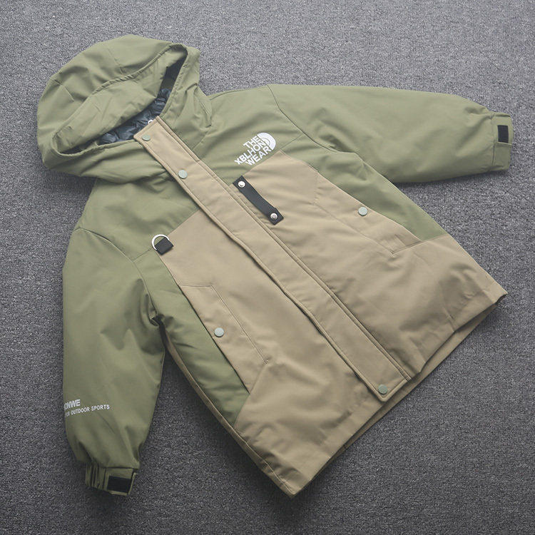 [直]兰米特卖秋冬新款童装男童儿童中大童子母羽绒服外套两件套