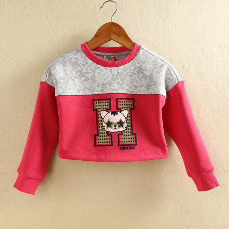 春秋圆领绒衫卫衣童装