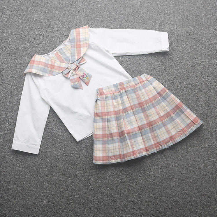[迪]兰米特卖女童制服春秋儿童学院风公主裙小学生正版洋气两件套