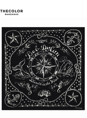 THECOLOR BANDANA美式海盗骑行围脖纯棉方巾摩托车嘻哈面巾头巾