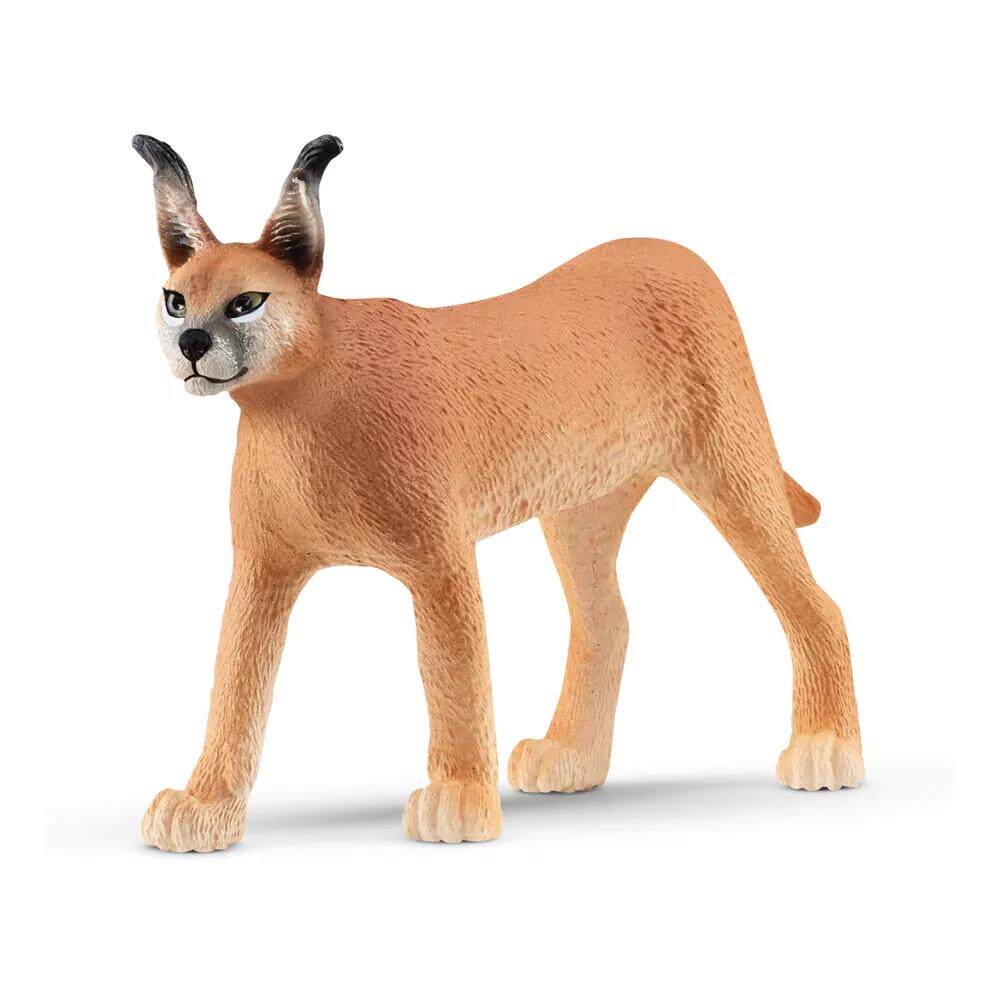 德国Schleich思乐狞猫妈妈14867狞猫宝宝14868野生动物模型玩具