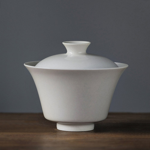 元无景德镇陶瓷盖碗手工