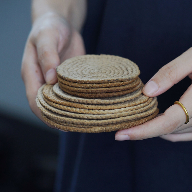 元无杯垫吸水隔热杯垫织作手工刺绣杯垫壶承垫干泡台茶席茶道配件,餐饮具,茶道/零配,淘宝优惠券,粉丝福利购,淘宝优惠卷