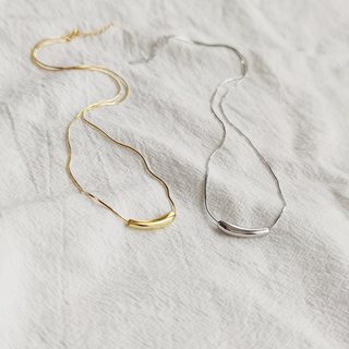 几何设计感925纯银项链女日韩简约时尚气质冷淡风短款锁骨链饰品