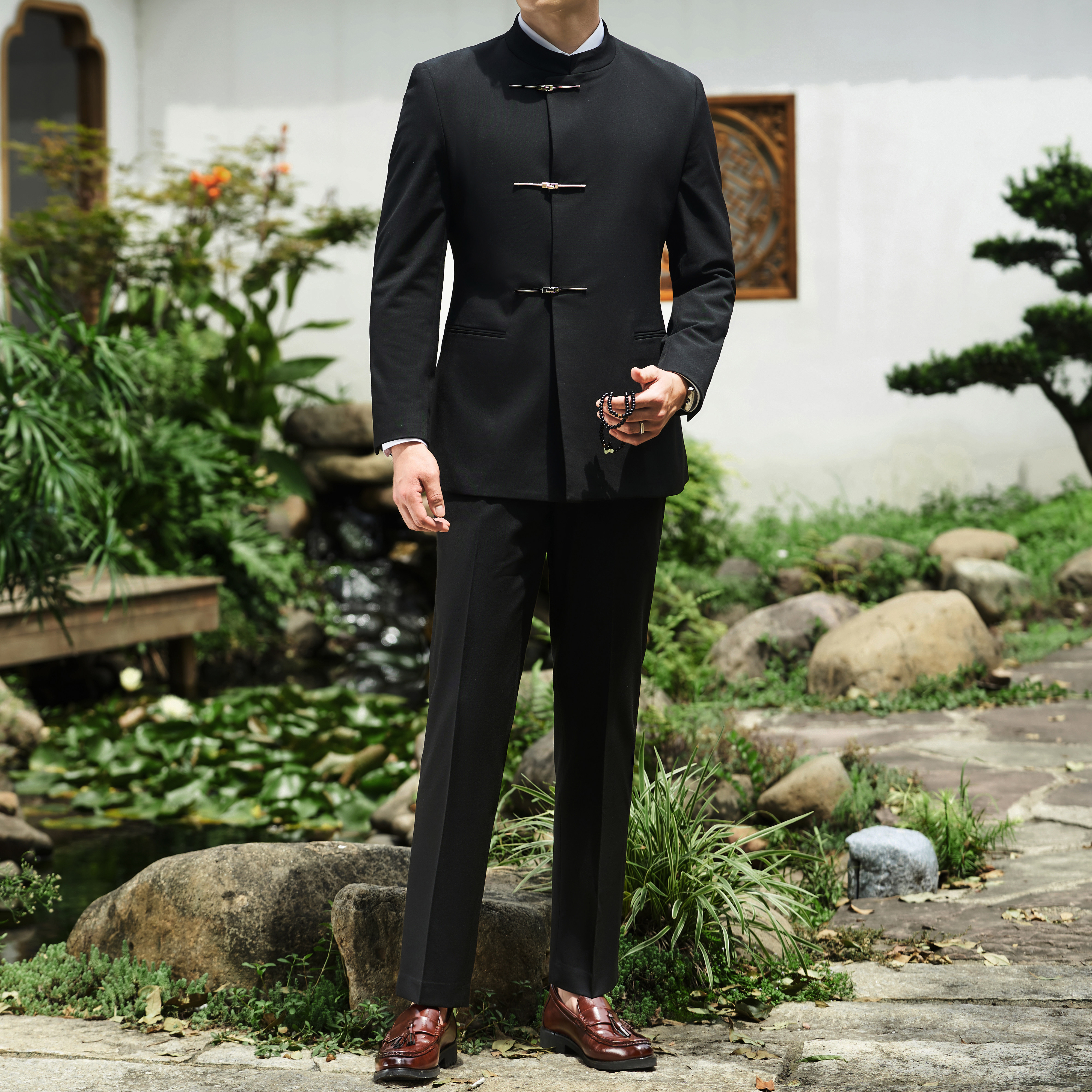中式婚宴高端礼服个性设计纽扣西服套装婚宴礼服西服670/P240,男装西服,电商A428