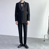 奢华婚礼风男士结礼服套装晚宴套装两件套LJT805/P260，男装休闲套装，电商A428