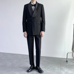 奢华婚礼风 男士结礼服套装 晚宴套装两件套 LJT805/P260图片