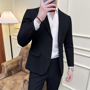 婚宴高端双扣西服套装 枪驳领套装 新郎西服  GD006/P280图片