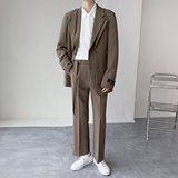 男生街头时尚双叠设计宽松西装时尚西服套装XZ831/P280，男装西服套装，电商A428