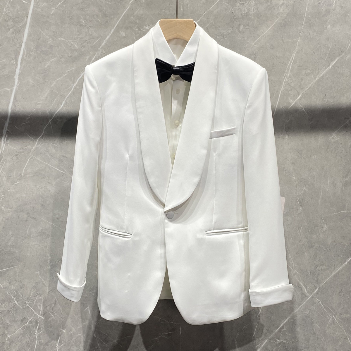 挂拍主持人白色华丽晚礼服西服西裤套装婚宴洋服XZ425/P260,男装西服,电商A428