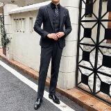 秋冬加厚御寒西装套装柔软羊毛呢料两扣西服套装SJT316/P330，男装西服套装，电商A428