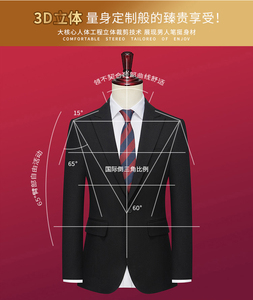 婚宴高端单扣西服套装 枪驳领套装 新郎西服  GD005/P280图片