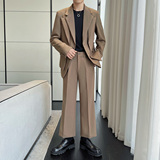 男生街头时尚双叠设计宽松西装时尚西服套装LJT831/P280，男装西服套装，电商A428