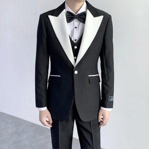 奢华婚礼基础款 男士单扣包边礼服套装 晚宴套装 XZ801/P310图片