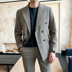 礼服套装 晚宴套装男士修身双排扣装套装   LJT1904/P240图片