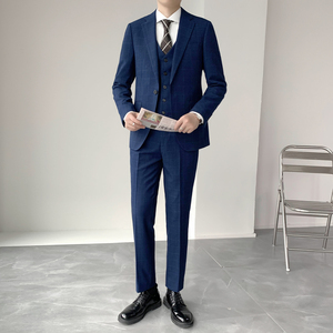 男士经典暗格 挺括顺滑修身男士西服套装 西装 XZ827/P280图片