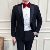 婚宴高端礼服单扣西服套装枪驳领套装司仪西服GD011/P280，男装西服套装，电商A428