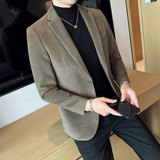 加厚面料男士修身单扣休闲御寒西装超重单西装DXZ912/P190，男装西服套装，电商A428