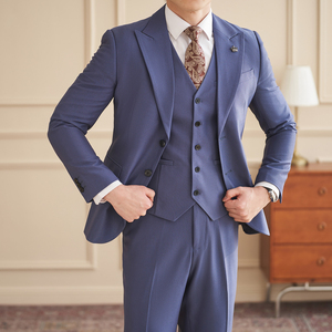修身双扣西服套装   四季通用商务西服套装  A8906/P285图片