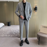 轻熟风韩版英伦修身弹力面料休闲西裤K007/75，男装西裤，电商A428