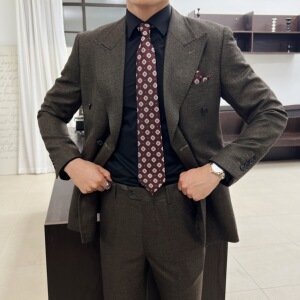 男士修身双排扣装套装 三个颜色 礼服套装 晚宴套装 LJT1917/P240图片