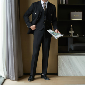 双排扣高端礼服  时尚设计西服套装 婚宴男士礼服西服  925/P300图片