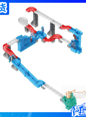 现货 万代泽塔奥特曼迪迦赛罗儿童奥特滚滚轨道套装 益智拼装玩具