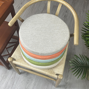 圆形坐垫北欧纯色防滑屁股垫地上藤椅圆凳子垫榻榻米飘窗蒲团椅垫