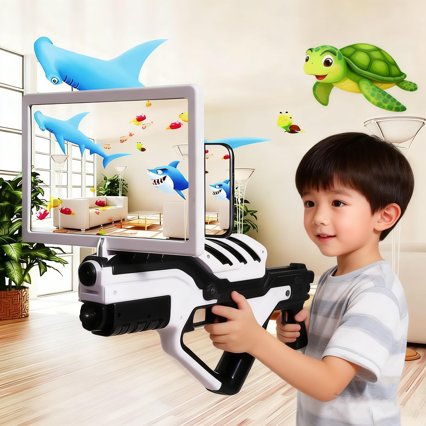 儿童玩具AR体感枪高级黑科技vr虚拟3D游戏6岁以上7男孩10生日礼物